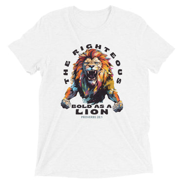 “Bold as a Lion” Unisex Tri-Blend T-Shirt 5